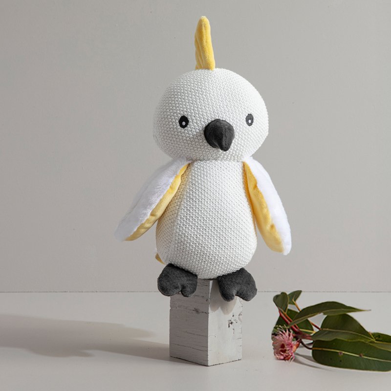 Australiana Knitted Toy - Colin the Cockatoo