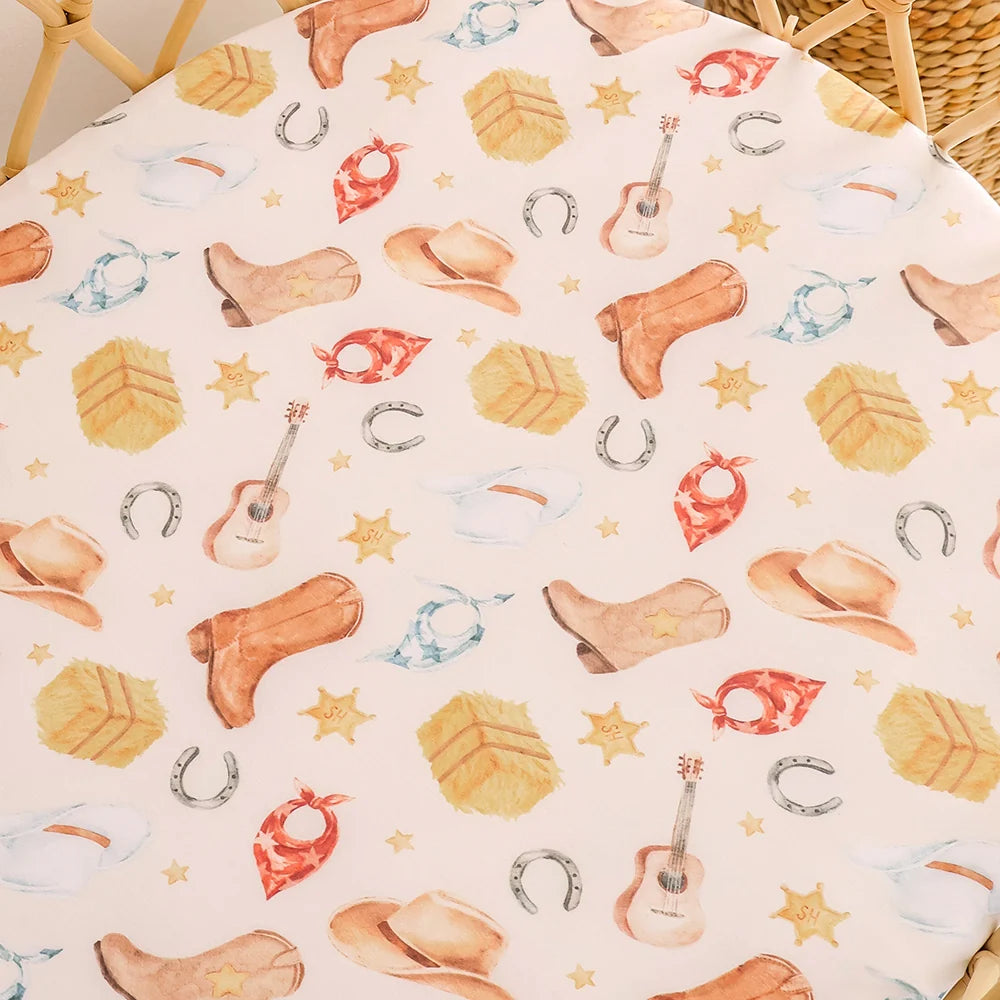 Cowboys Organic Bassinet/Change Pad Cover