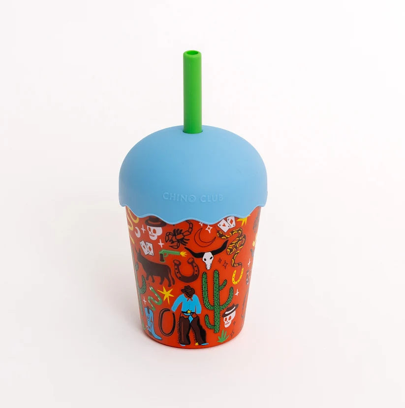 Cowboy Mini Smoothie Cup and Straw- 200ml