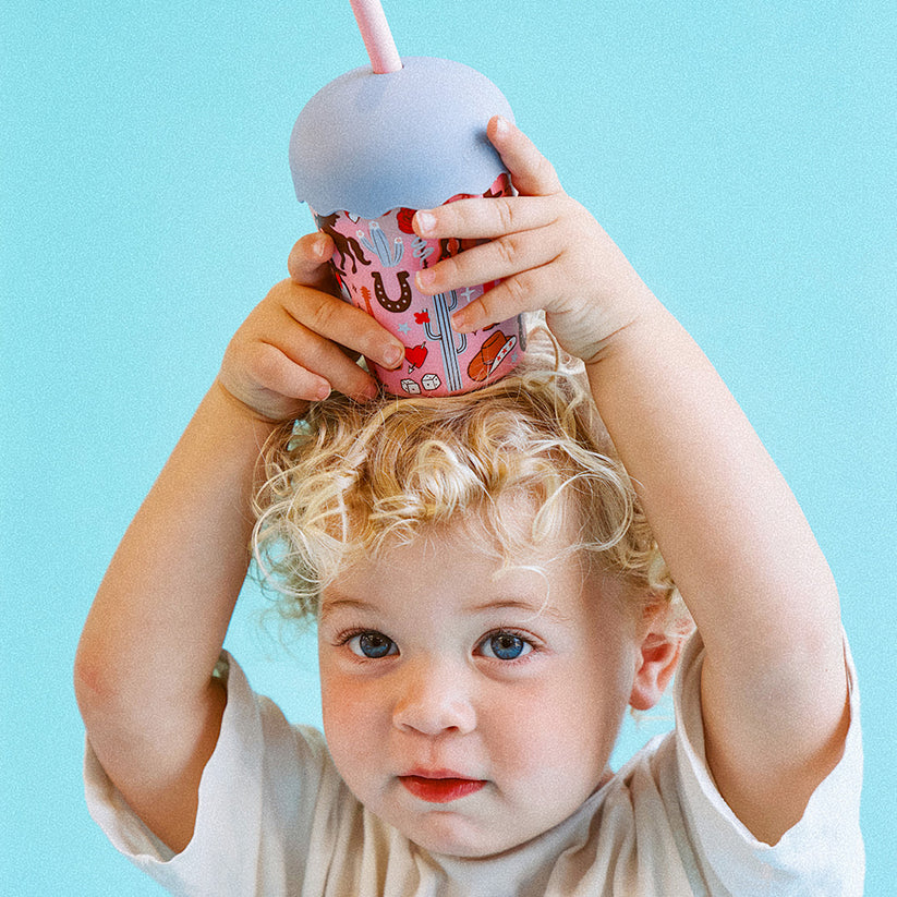 Cowgirl Mini Smoothie Cup and Straw- 200ml