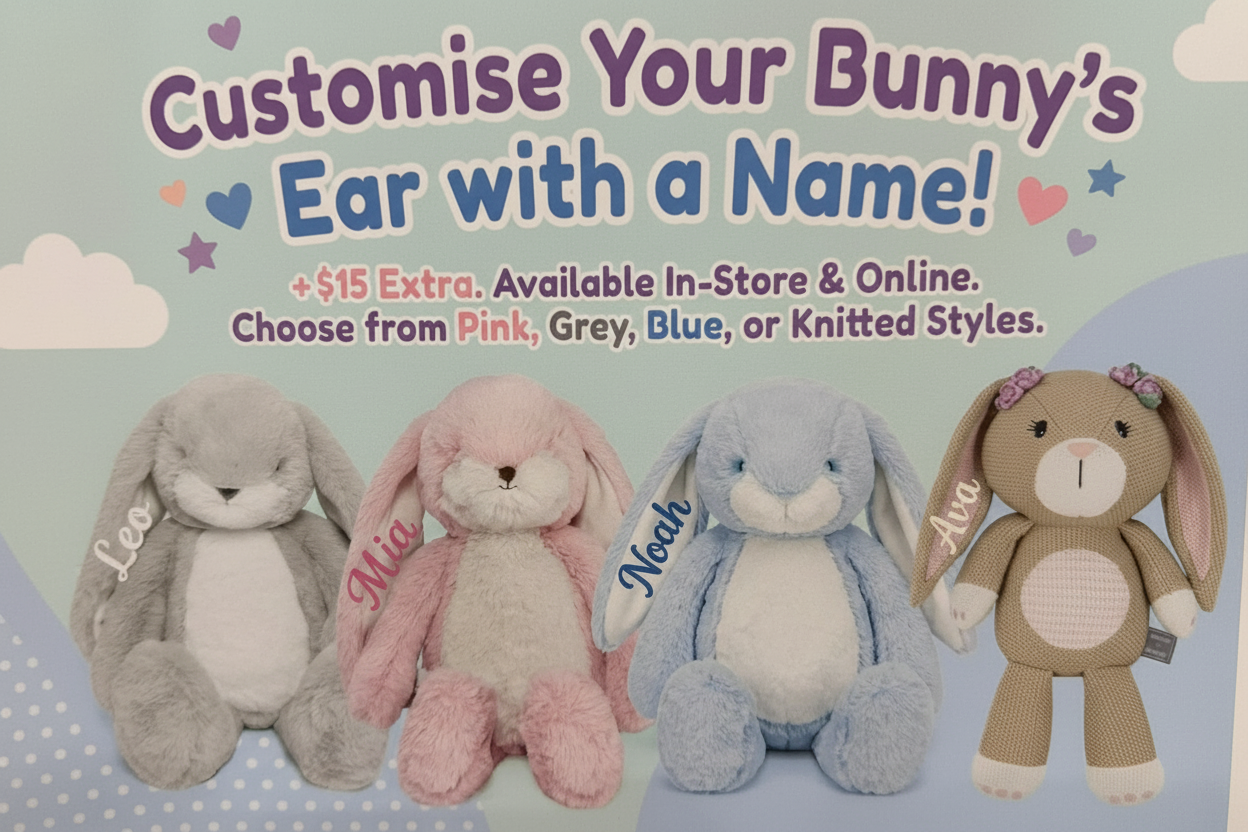 Customisation - Name on Ear of Plushie