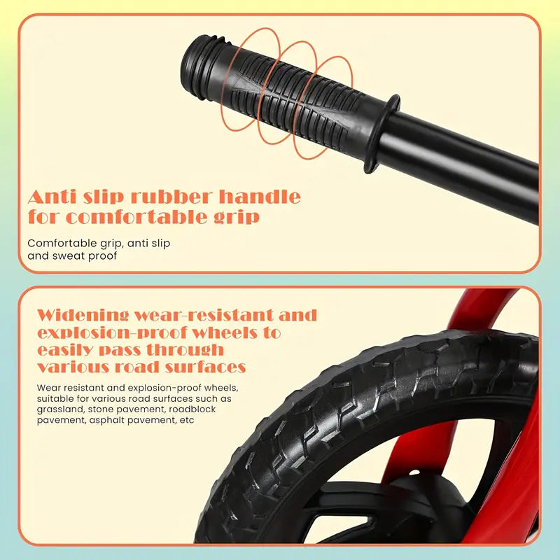 Two Wheeled Balance Bike- Red