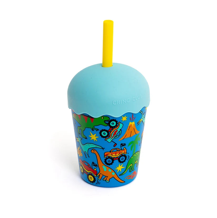 Dinotrucks Mini Smoothie Cup and Straw- 200ml