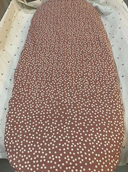Dusk Pink Polka Dot Bassinet Sheet