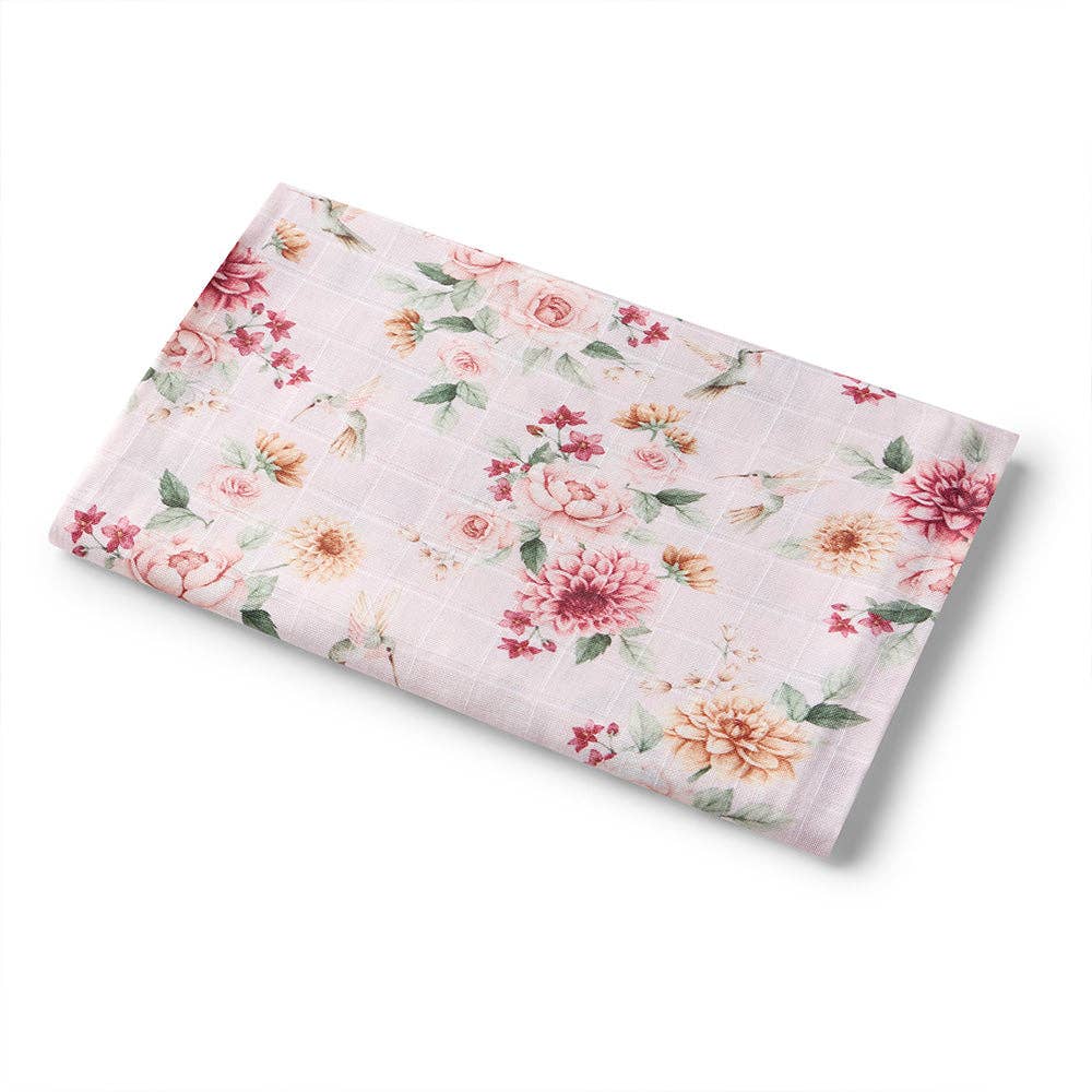 Birds & Blooms Organic Muslin Wrap
