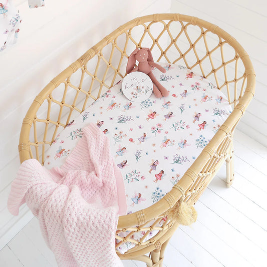 Fairy GardenOrganic Bassinet/Change Pad Cover