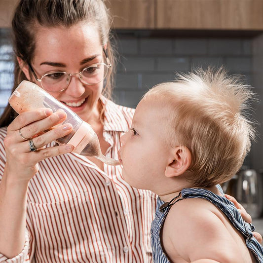 Haakaa Silicone Baby Food Dispensing Spoon - grey