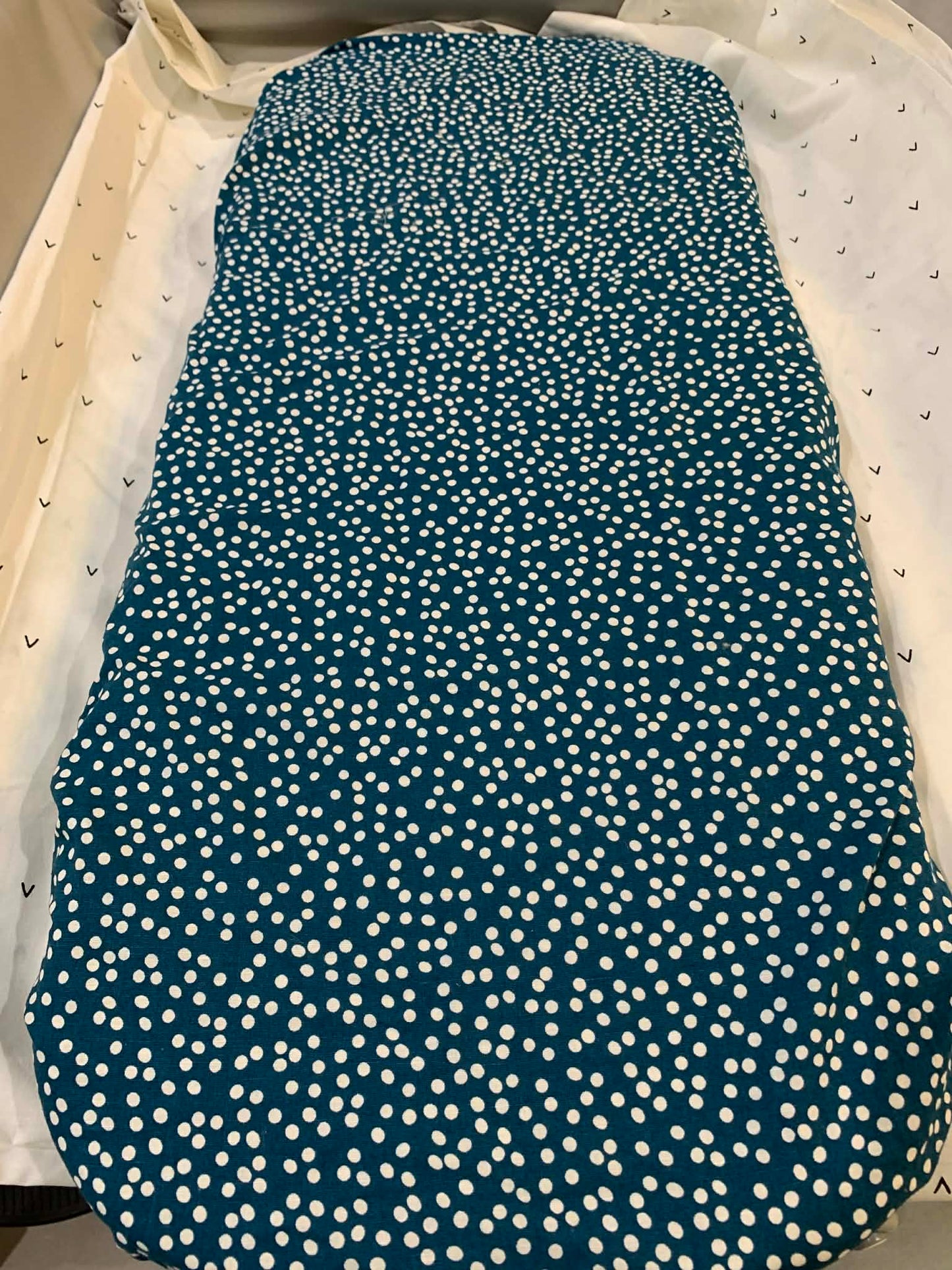 Green with white spots- Bassinet Sheet