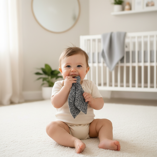 Teether/Dribble Ring-Grey Camo