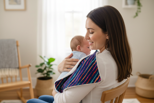 Custom Burp Cloth- Bold Stripes