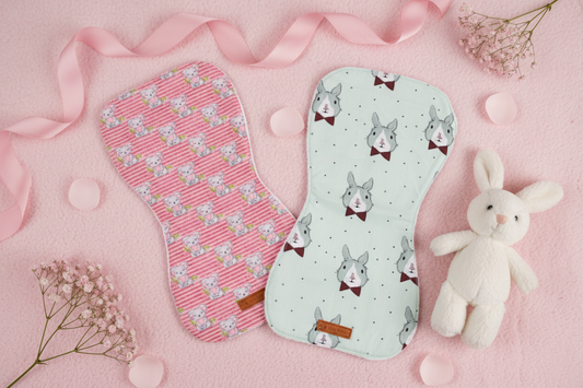 Two Little friends Custom Burp Cloth