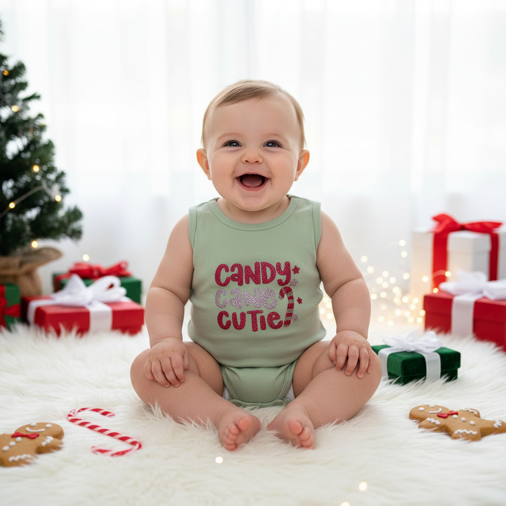 Candy Cane Custom Bodysuit-size 000
