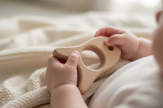 Small Wooden Teether-Fish