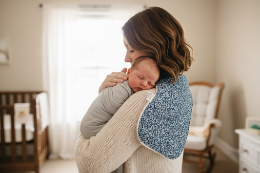 Custom Burp Cloth- Grey Camo