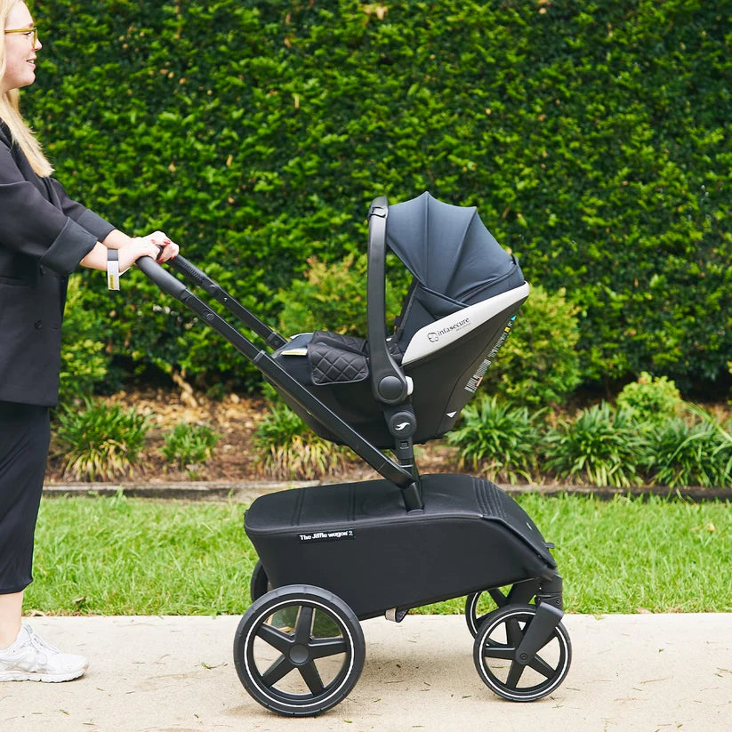 The Jiffle wagon 6 in 1 Stroller- Black