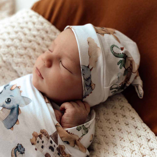 Organic Knotted Beanie-Dragon