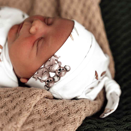 Organic Knotted Beanie-Koala