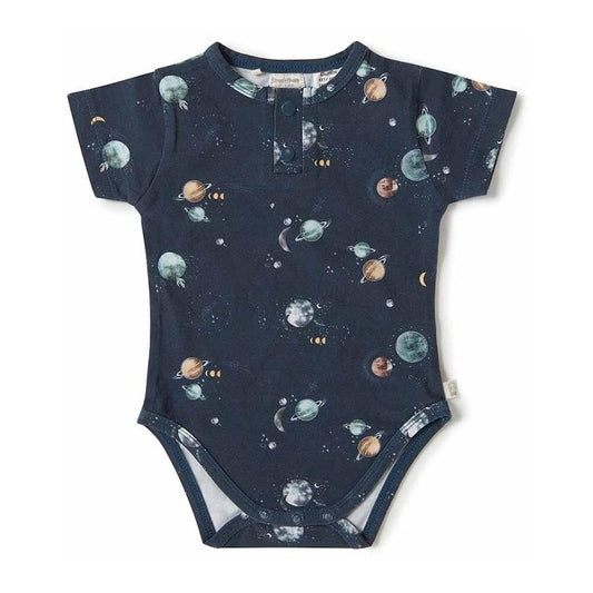 Milky Way Short Sleeve Organic Bodysuit