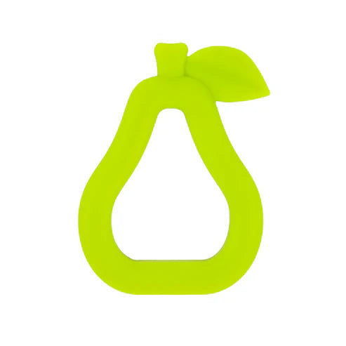 Silicone Pear Teether- Pear Green