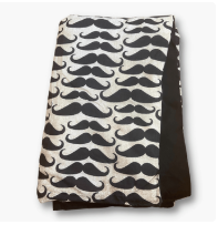 Moustache Bassinet Blanket