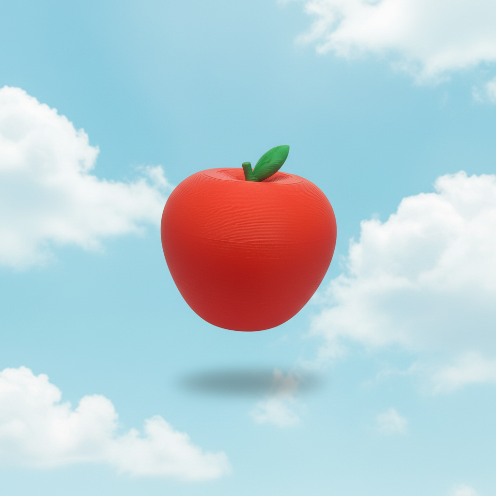 3D Printed Play Apple — PLA Play Kitchen Toy