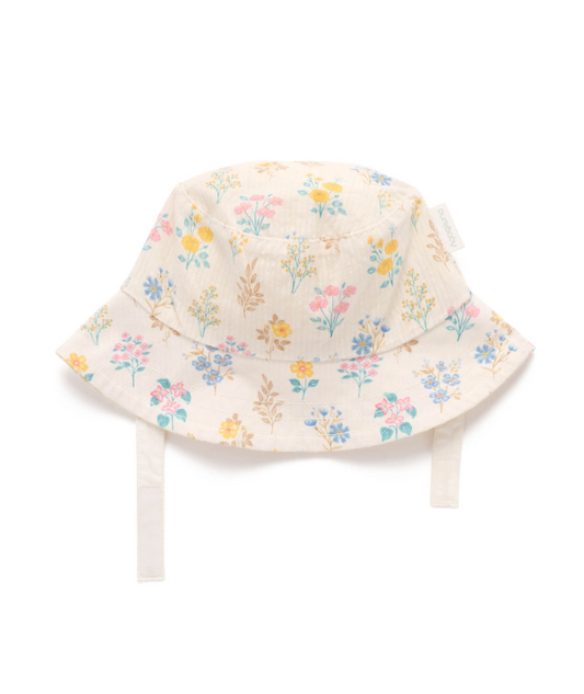 FLORAL REVERSIBLE BUCKET HAT- Posy Print
