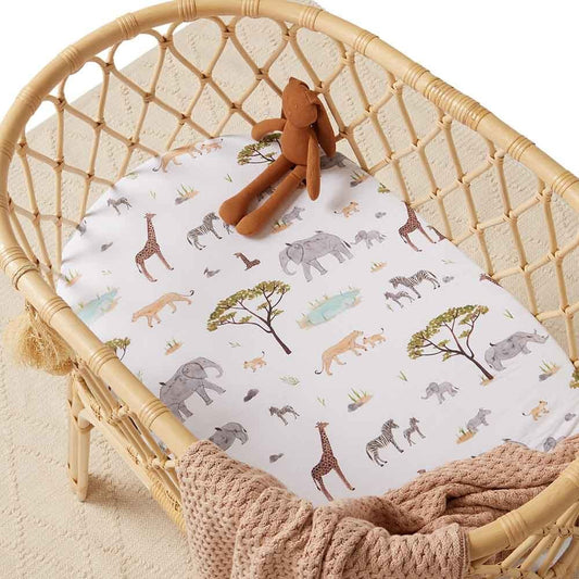 Safari Organic Bassinet/Change Pad Cover