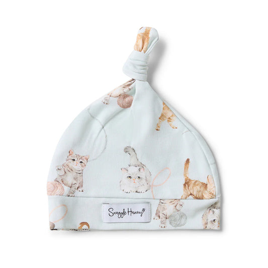 Organic Knotted Beanie-Kittens