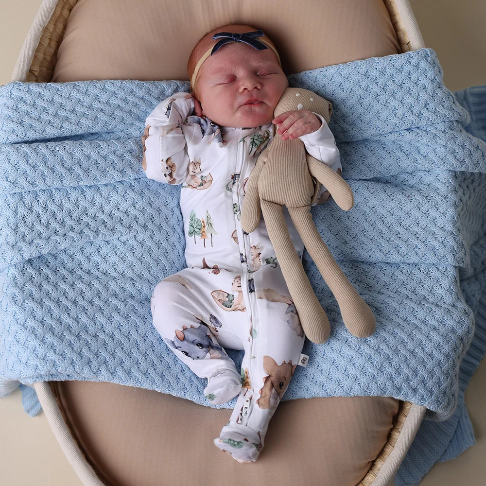 Dragon Organic Snuggle Sleepsuit Zip Footie