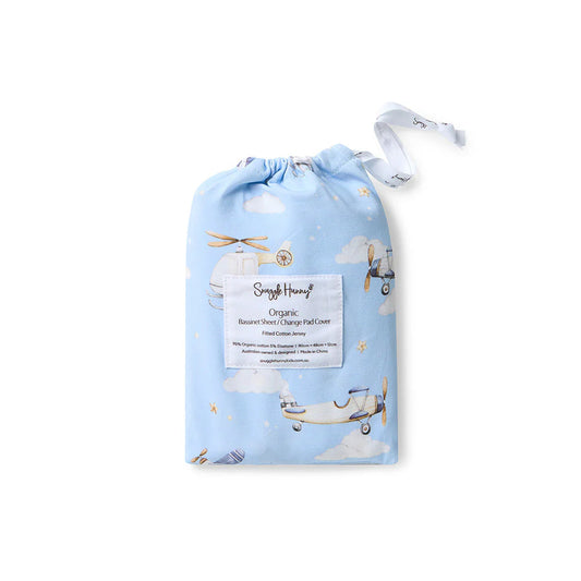 Taking Flight Organic Bassinet Sheet/Change pad Cover