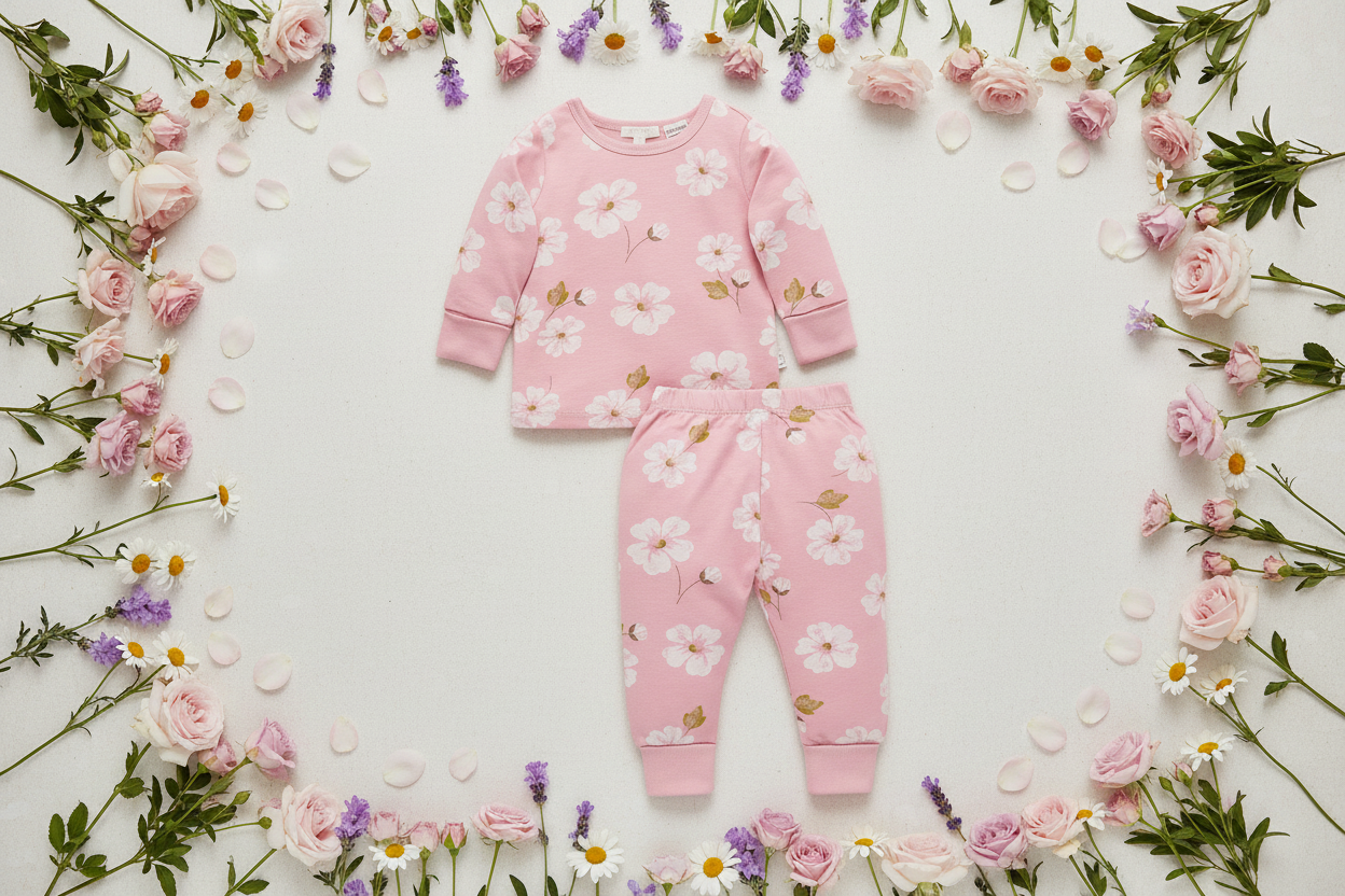 Wildflower Long Sleeve Textured PJ Set