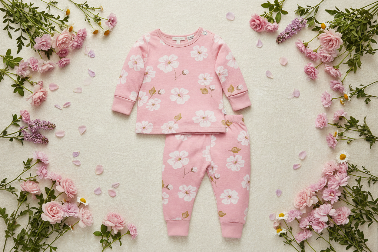 Wildflower Long Sleeve Textured PJ Set