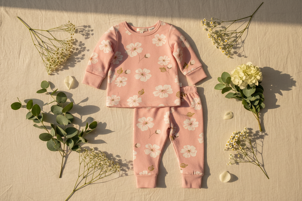 Wildflower Long Sleeve Textured PJ Set