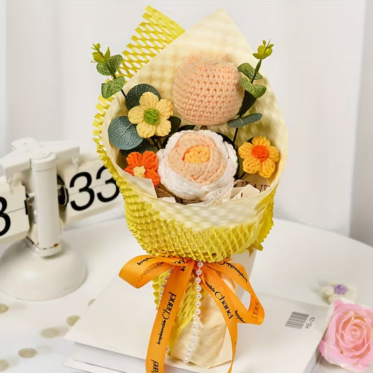 Crochet Flower Bouquet- Autumn Tones